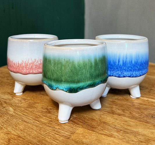 Footed Deco Mini Pot